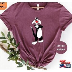 Sylvester Tshirt Looney Tunes Character Shirt Cartoon Tee Unisex
